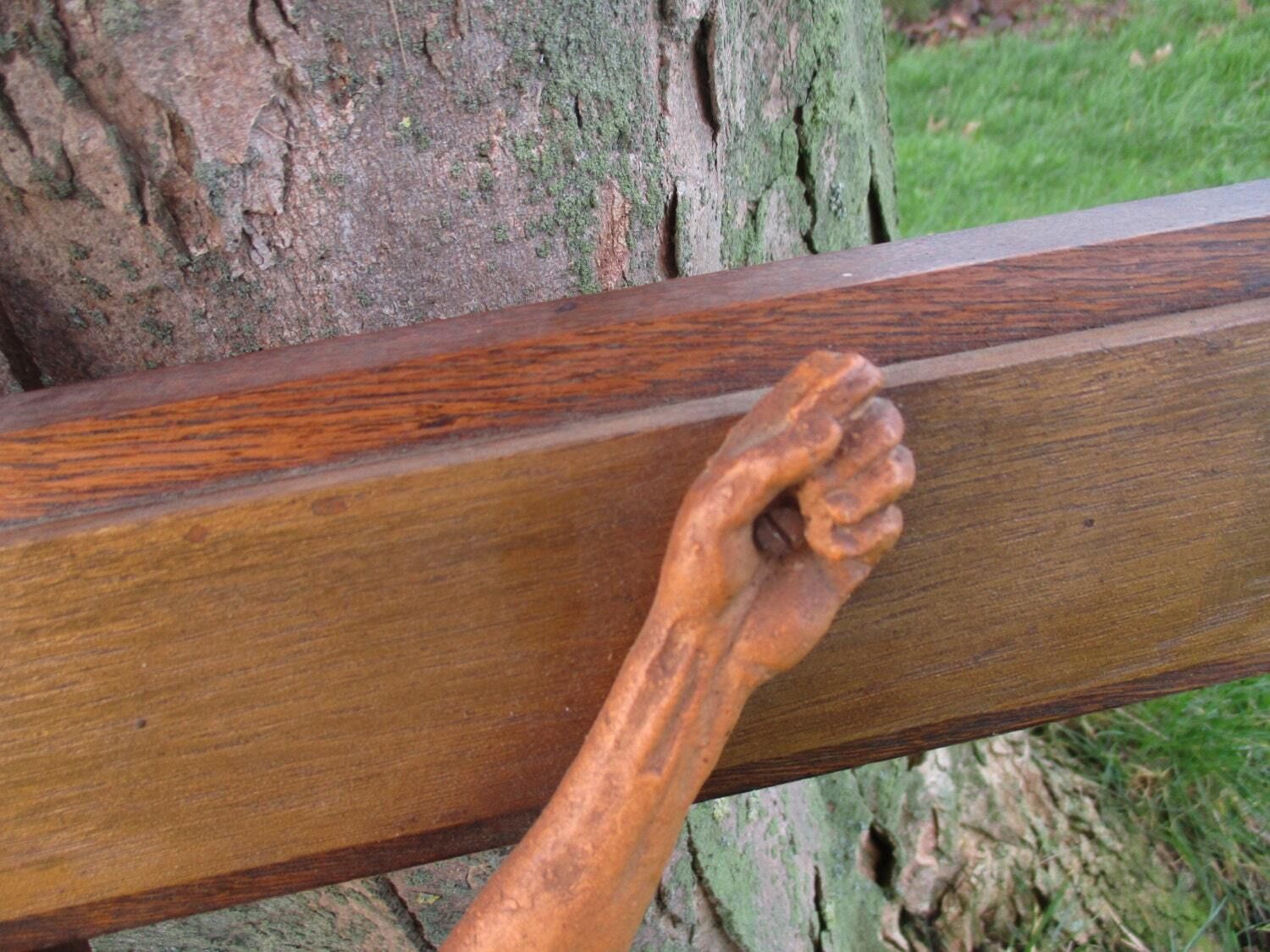 Vintage Large Wood Hanging Crucifix Cross Jesus Christ Terracotta Corpus 32.28&Q photo 412.0