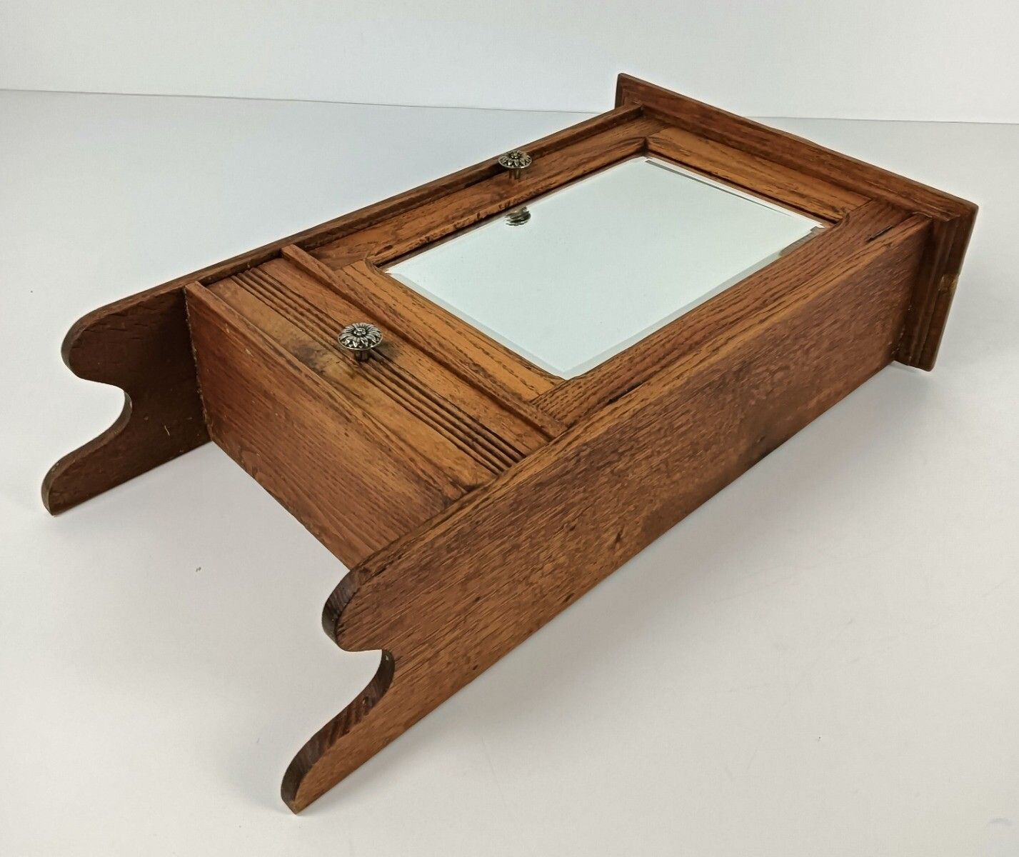 photo furniture Medicine Cabinet Apothecary Kitchen Bathroom Wood  Shaving  Beveled Glass Mirror