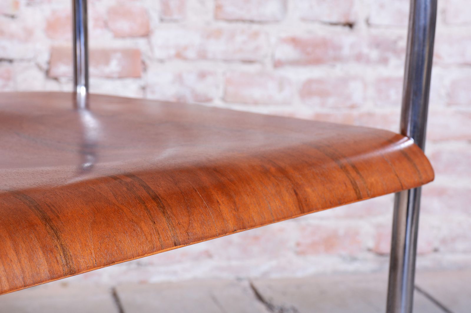 Restored Bauhaus Armchair, By H. Gottwald, Beech, Walnut, Chrome, Czech, 1930s photo Furniture