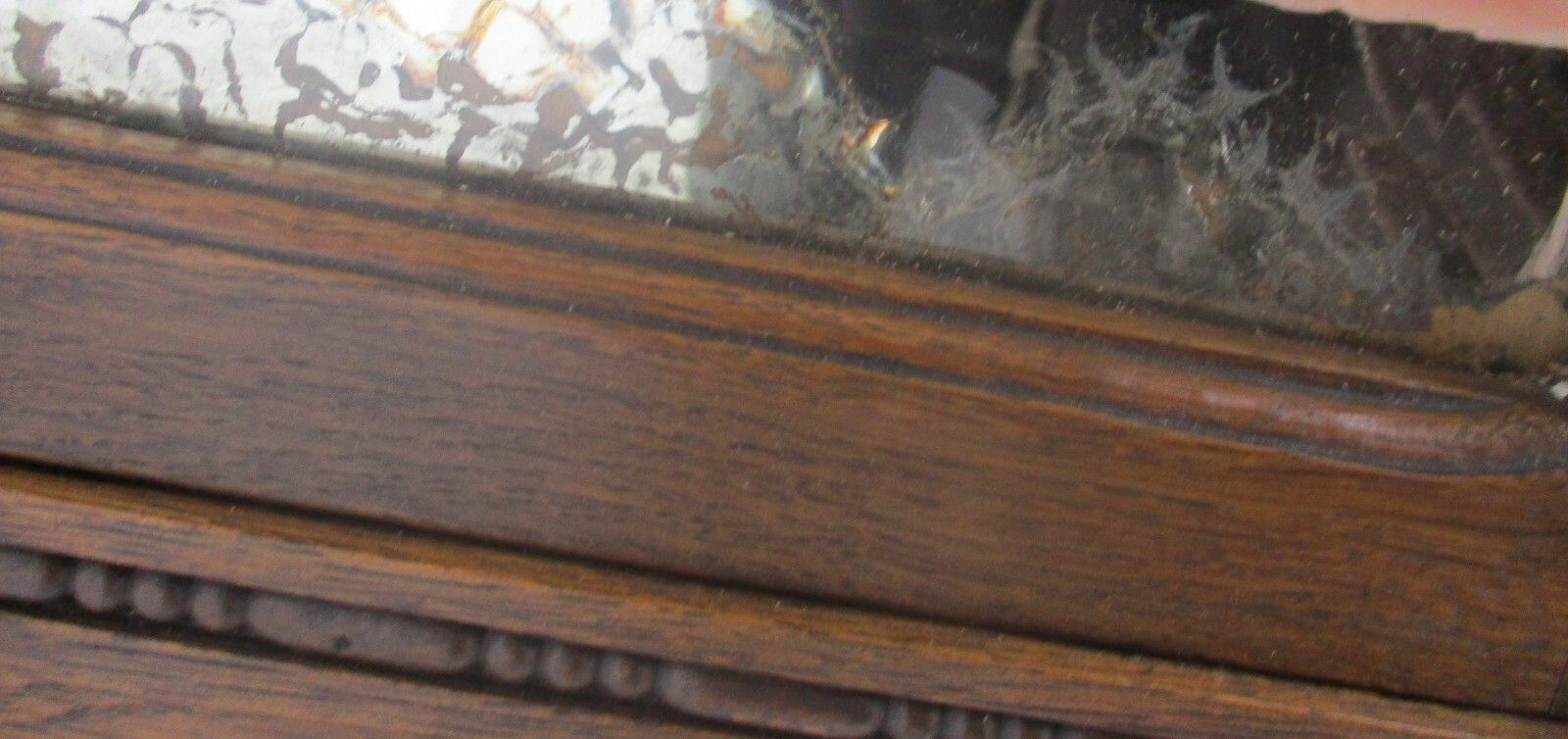 Apothecary Bathroom Medicine Kitchen Cabinet  Ornate Carved Wood Beveled Glass photo 371.0