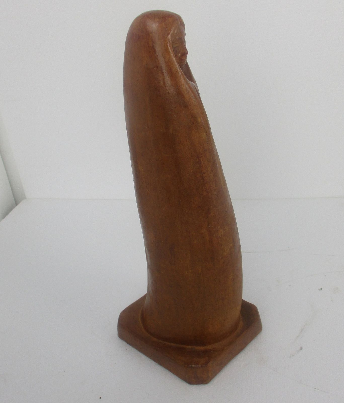 Statue Virgin Mary Madonna Infant Child Tenderness Terra Cotta Gorgeous 23.22& photo vinterior