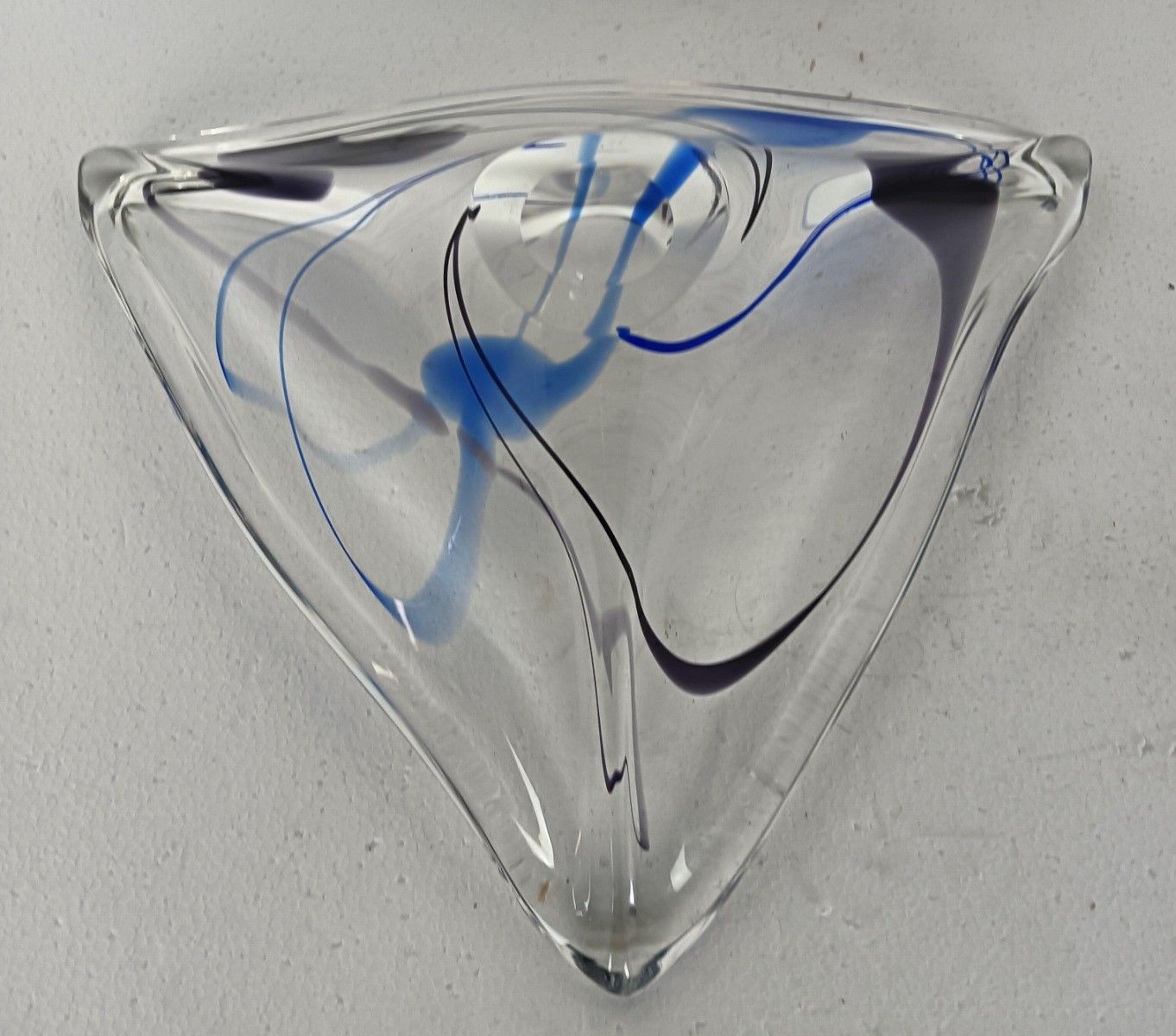 Centerpiece Abstract Art Glass Max Verboeket Maastricht Kristal Unie Vintage photo 244.0