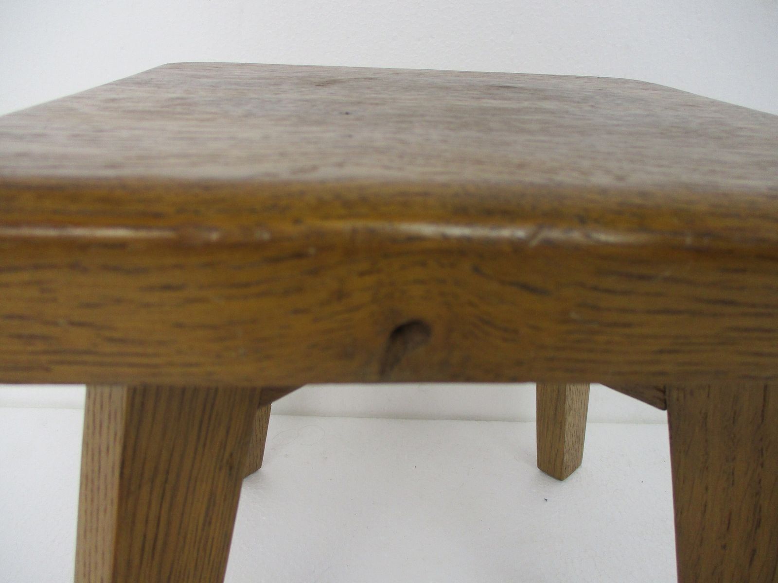 Square! Milk Milking Stool Farmhouse Country Barn Style Side Display Table Pedes photo buy