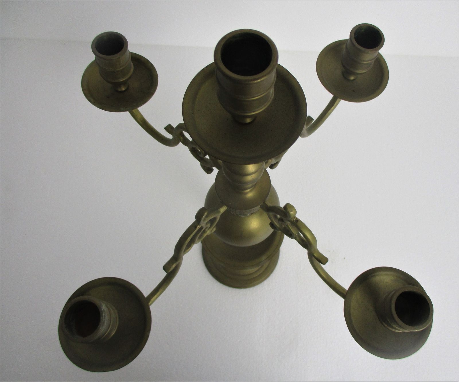 Large Candle Holder Candlestick Candelabra 5 Arm Impressive  Gorgeous  Art Nouve photo Home Decor