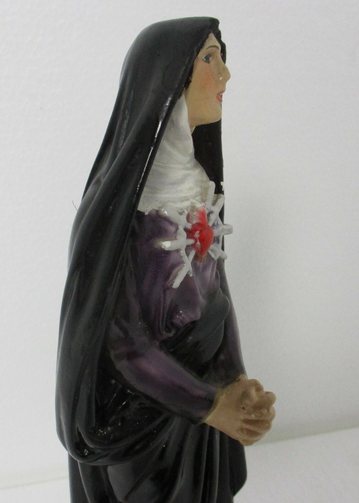 Our Lady Of Sorrows Virgin Mary Mater Dolorosa Madonna Statue 7 Swords Plaster photo Art