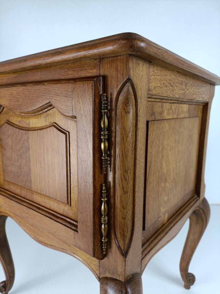 Nightstand End Table Dresser 50s Wood Vanity Cabinets Louis XVI Style Louis XV M photo vinterior