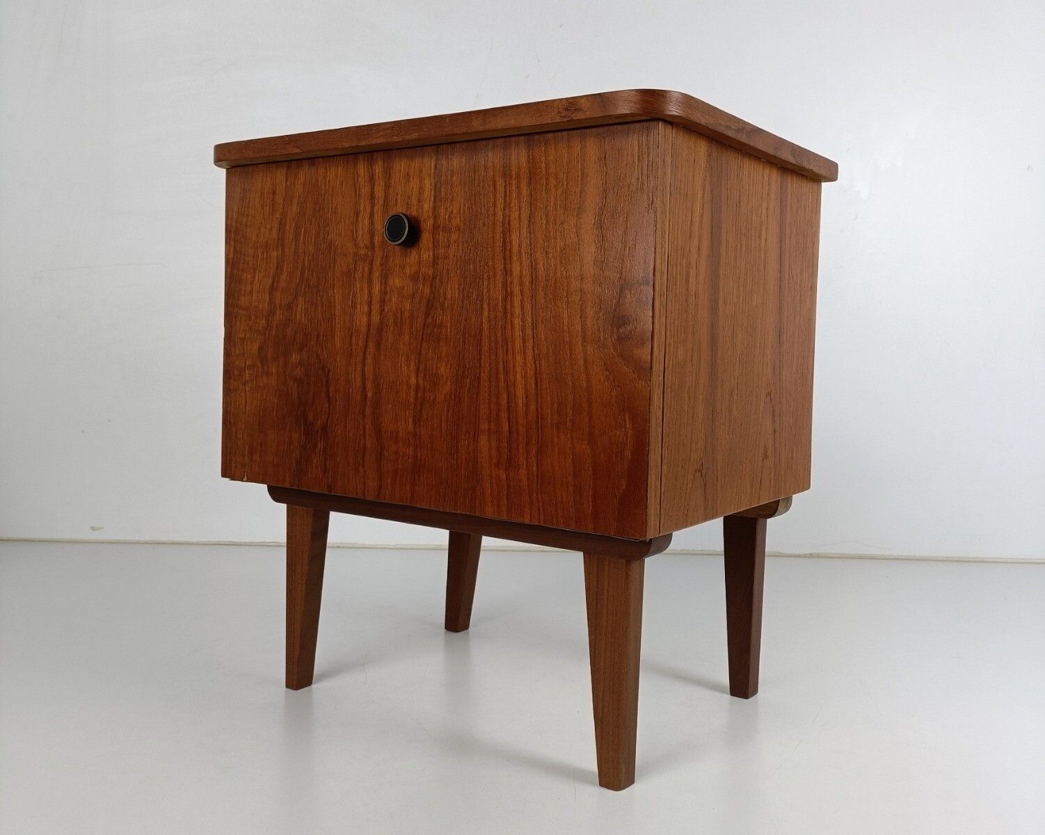 Vintage Nightstand End Table Mid Century Modern Wood Night Stand Cabinet Bedroom photo buy