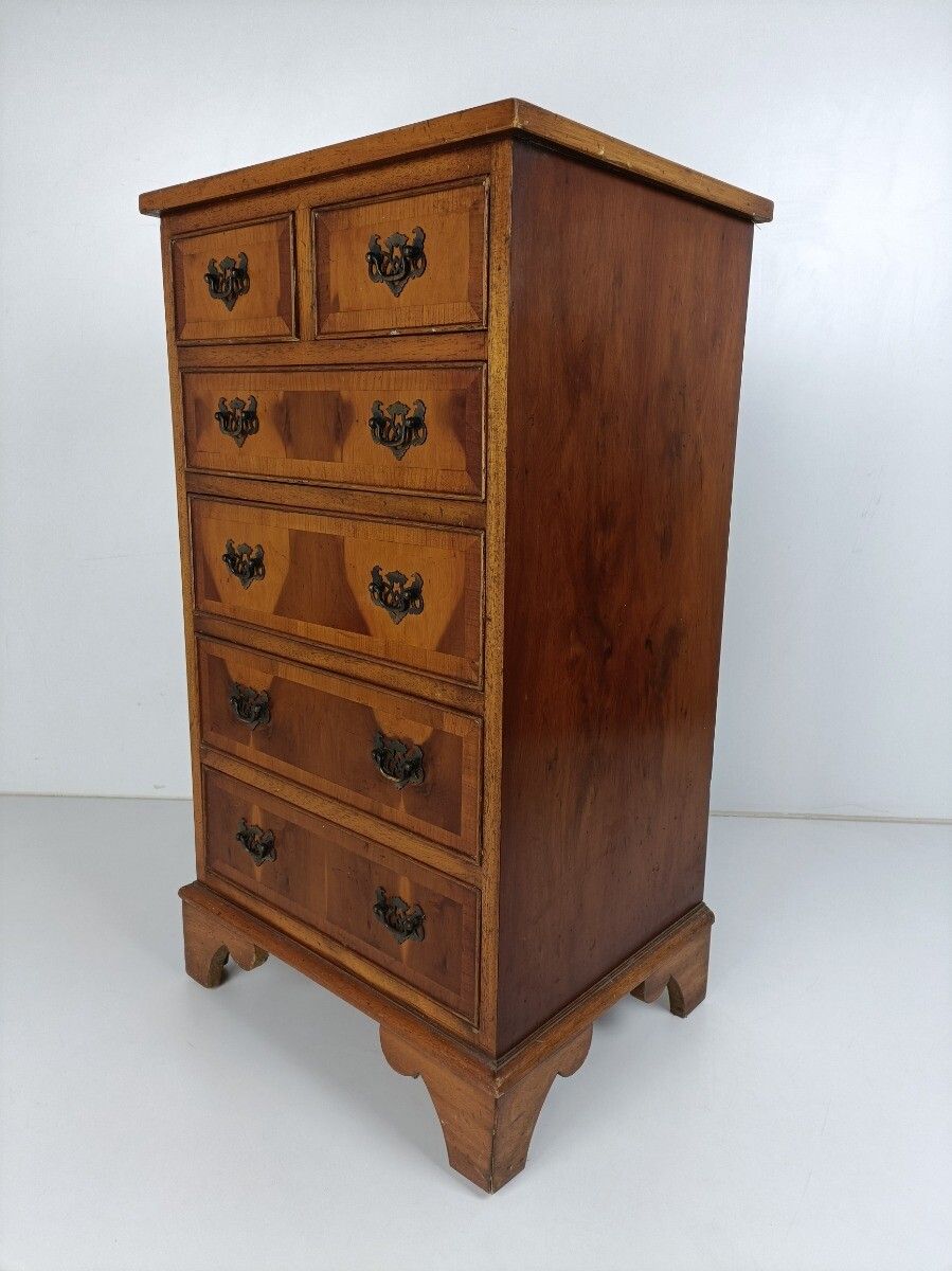 Chest Of Drawers Archive  Cabinet Hallway End Table Nightstand Carved Wood Inlay photo 1577.0
