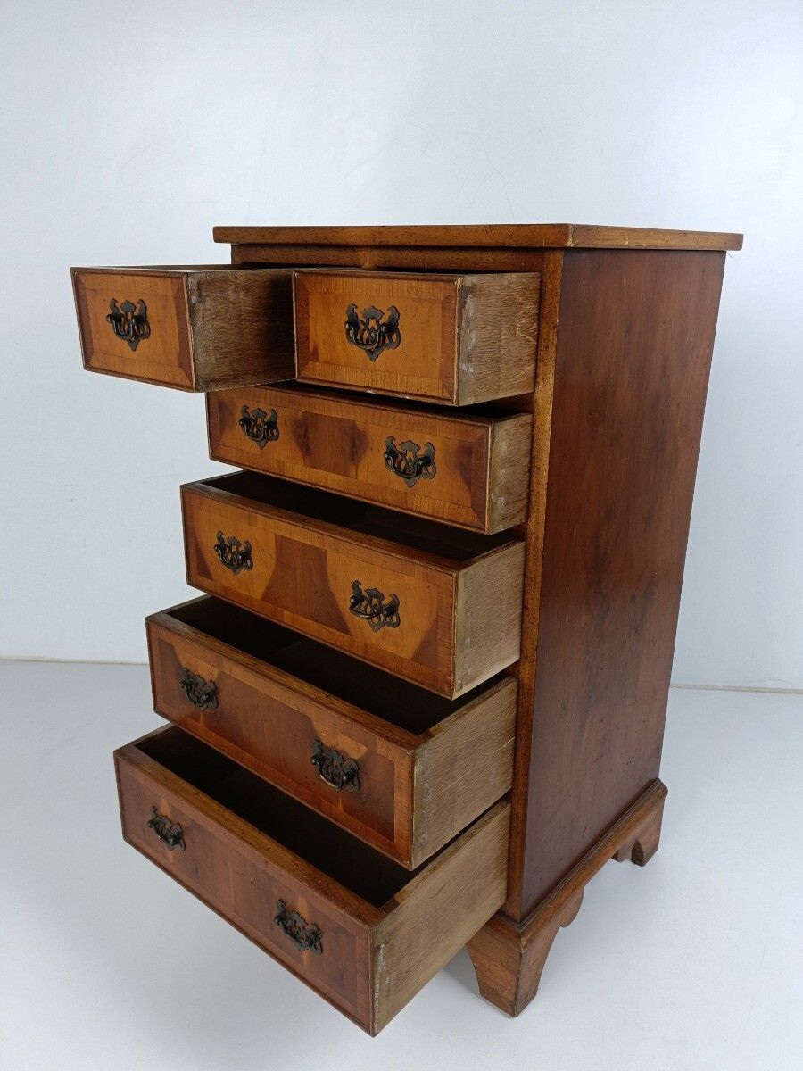 Chest Of Drawers Archive  Cabinet Hallway End Table Nightstand Carved Wood Inlay photo vinterior