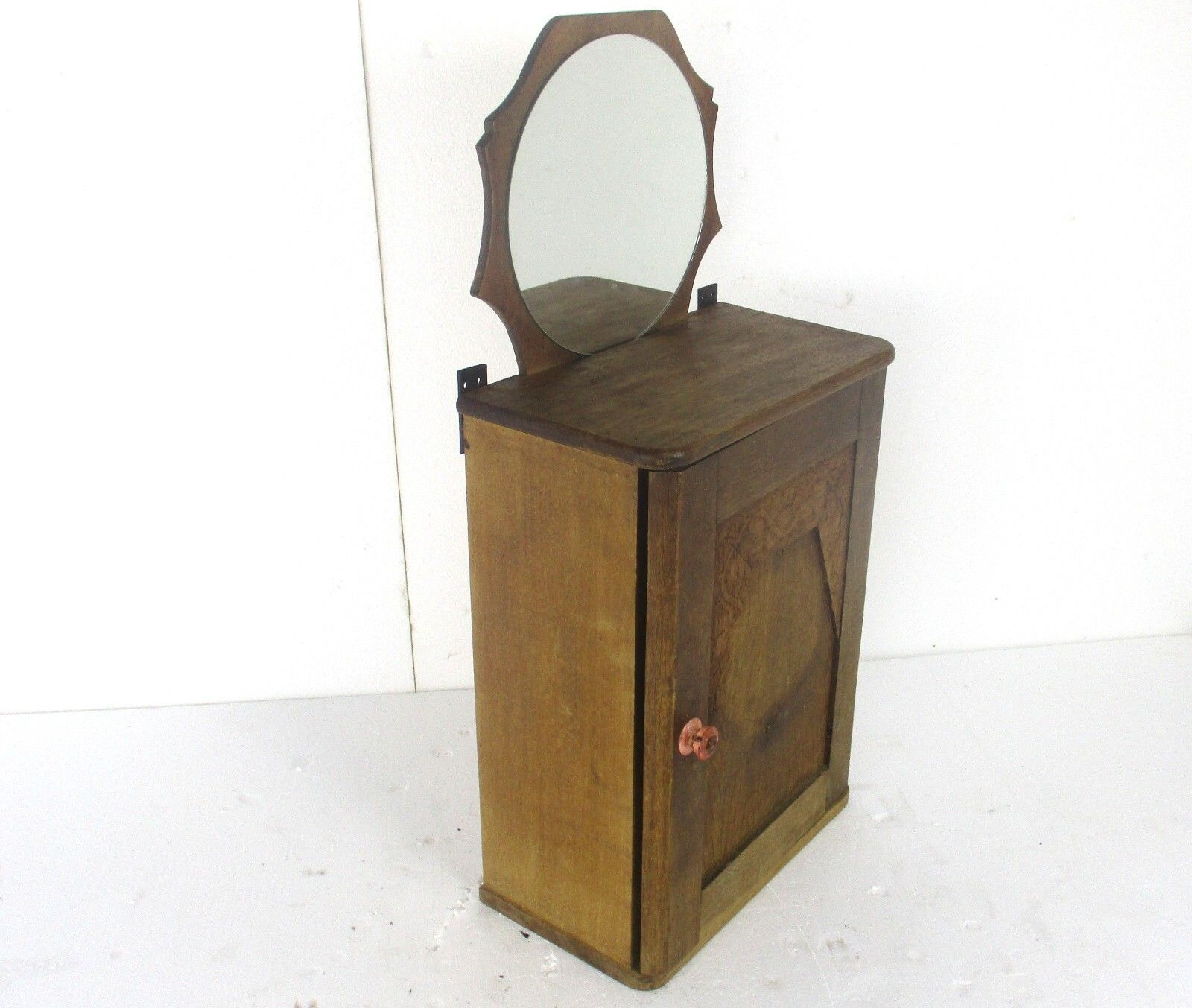 Apothecary Bathroom Medicine Kitchen Cabinet Art Deco  Hand Carved Wood Gorgeous photo for sale