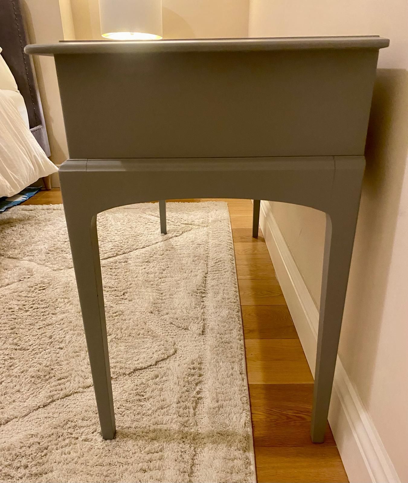 Elegant Stag Console Professionally Spray Painted In Farrow & Ball 'Plummett' (No. 272) photo Furniture