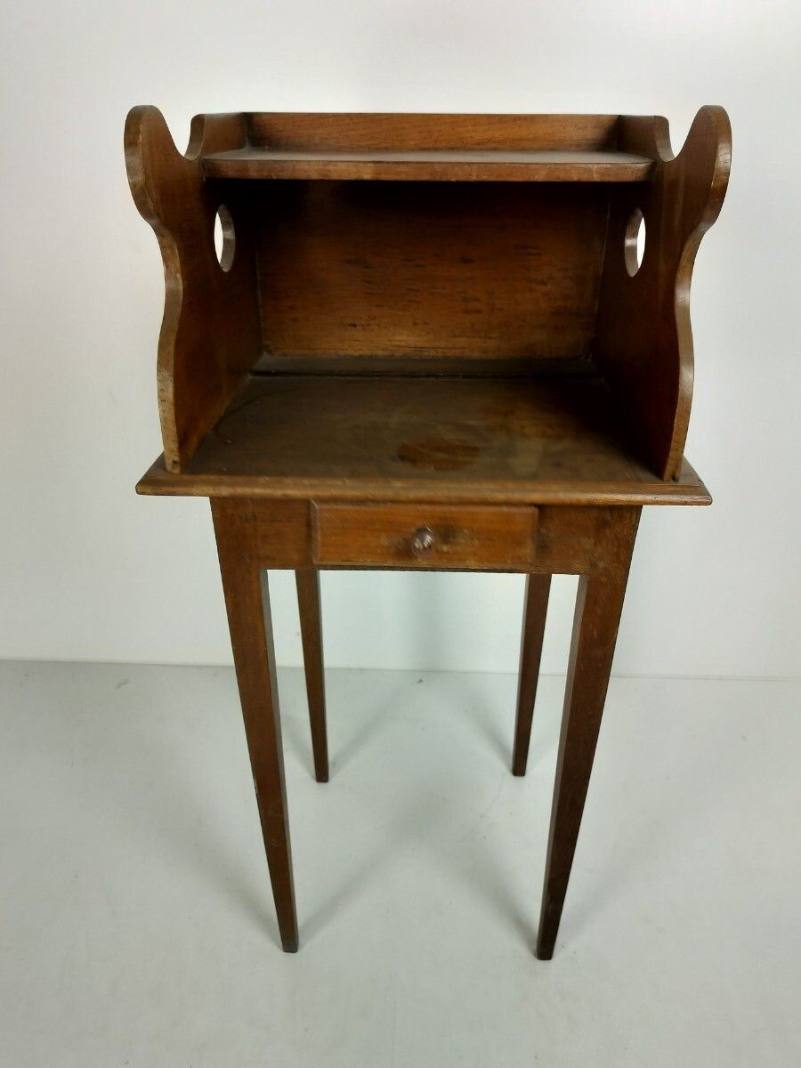 Antique Farmhouse Style Cabinet With Drawer Wood Hallway Desk Table Barn Country photo furniture