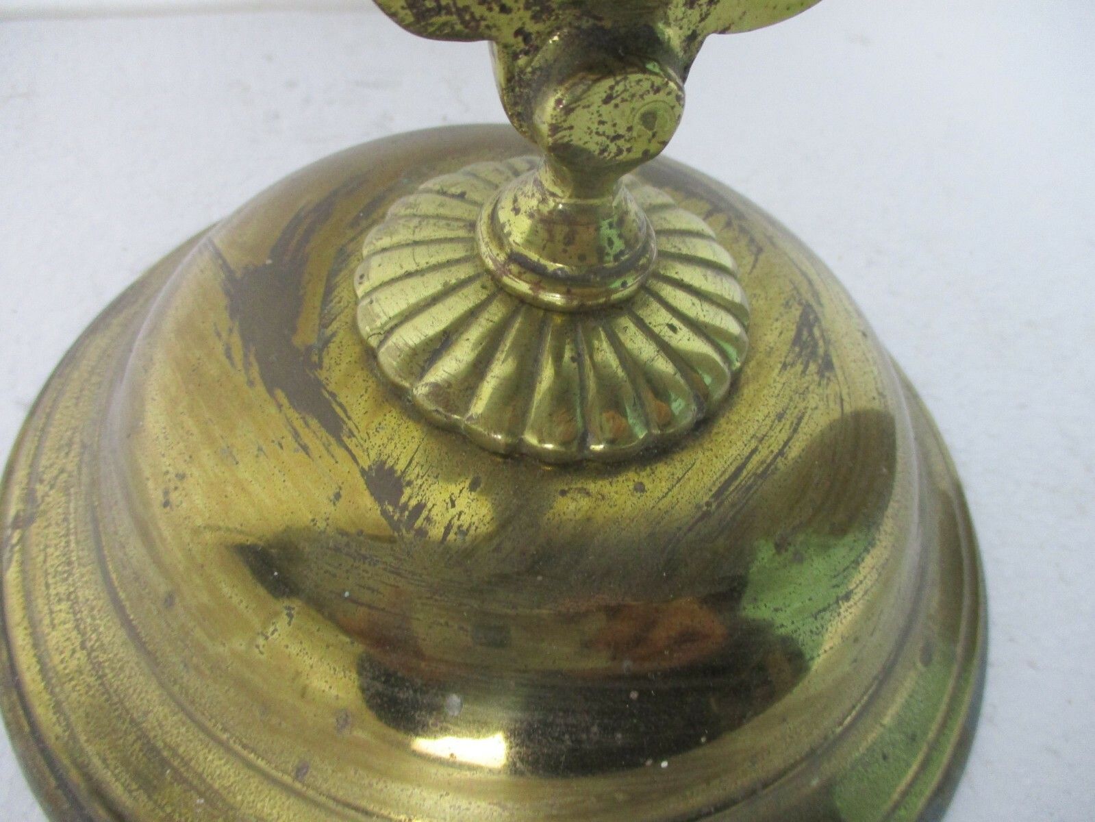 French  Standing Crucifix Corpus Christi Cross Jesus Christ Calvary Ornate Brass photo buy