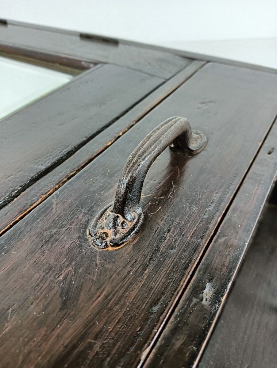 Dark Tapped Wooden Medicine Apothecary Pharmacy Shaving Cabinet Beveled Glass Mi photo 364.0