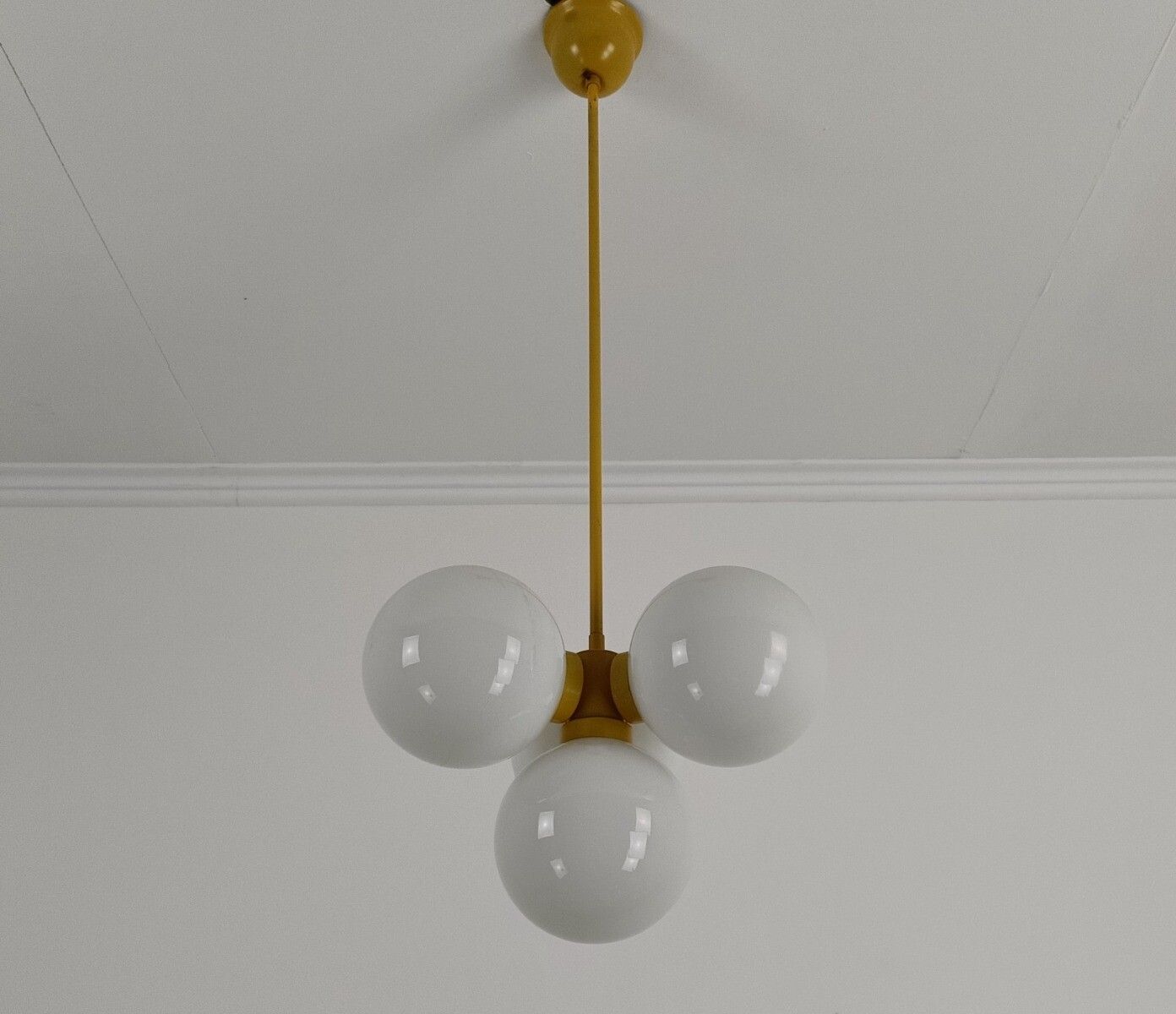 Mid Century Atomic Sputnik Chrome Chandelier 4 Art Glass Balls Design 4 Lights W photo furniture