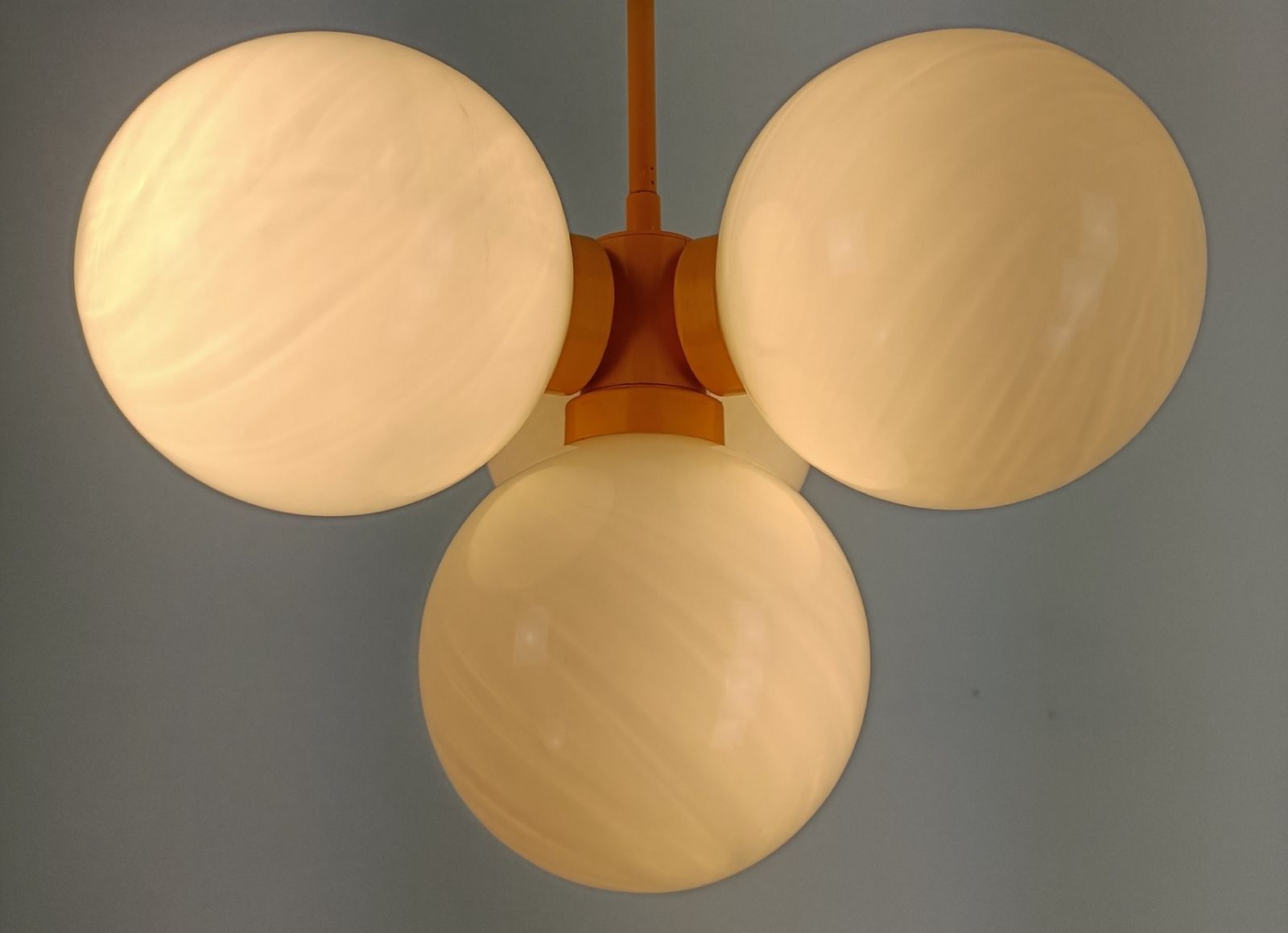 photo furniture Mid Century Atomic Sputnik Chrome Chandelier 4 Art Glass Balls Design 4 Lights W