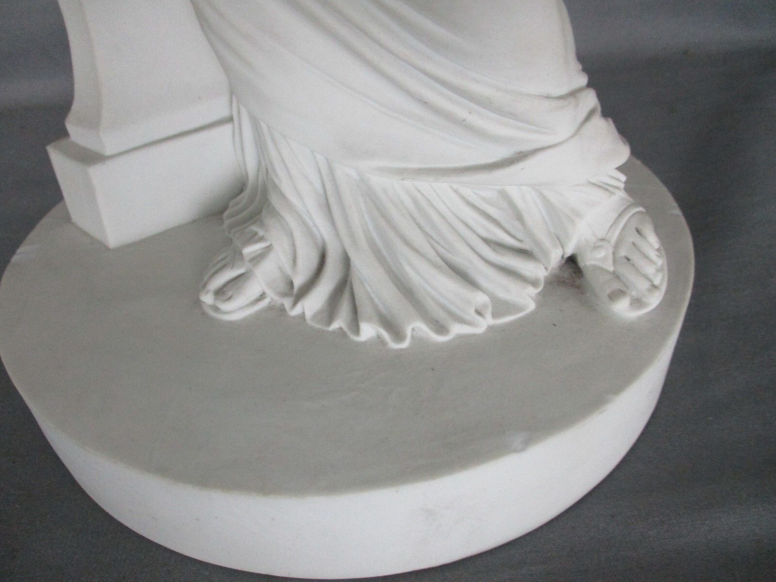 Large French Antique 1900 Bisque Statue Virgin Mary Our Lady Infant Stunning photo vinterior