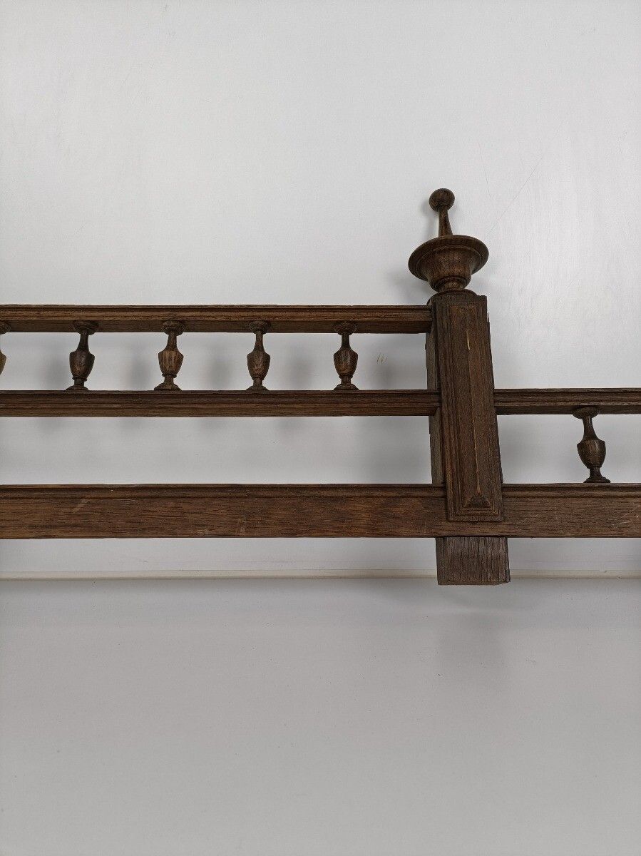 Large Hand Carved Wooden Pediment Over Door Architectural Antique Spindles photo buy