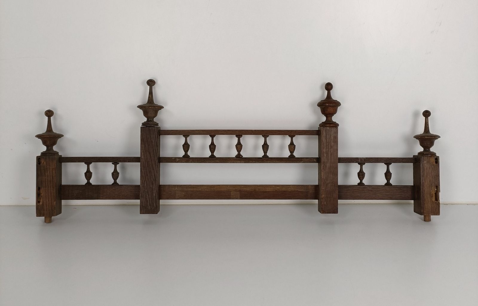 photo for sale Large Hand Carved Wooden Pediment Over Door Architectural Antique Spindles