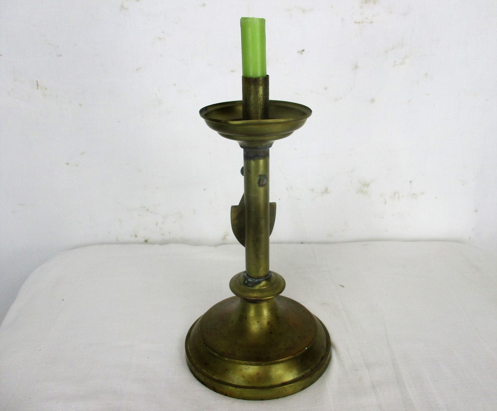photo furniture Brass Candle Holder Candlestick Candle Stick Altar Church Shield Brass Neo Gothi