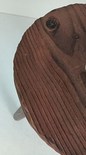 Wooden Spanish  Side  Wine Milking Stool Table Pedestal Plant Bonsai Stand Vinta photo vinterior