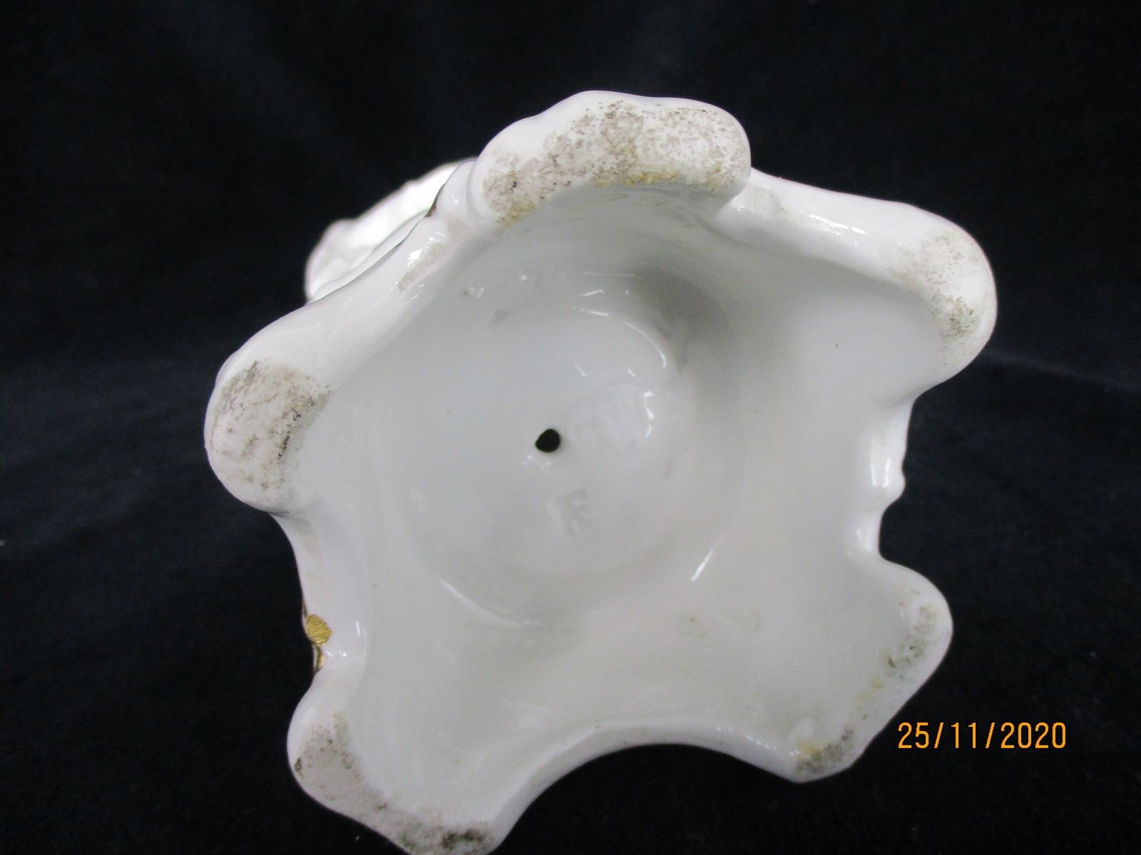 Antique 1900 Vieux Paris Porcelain Bisque Statue Virgin Mary Infant Jesus 9.44&Q photo vintage