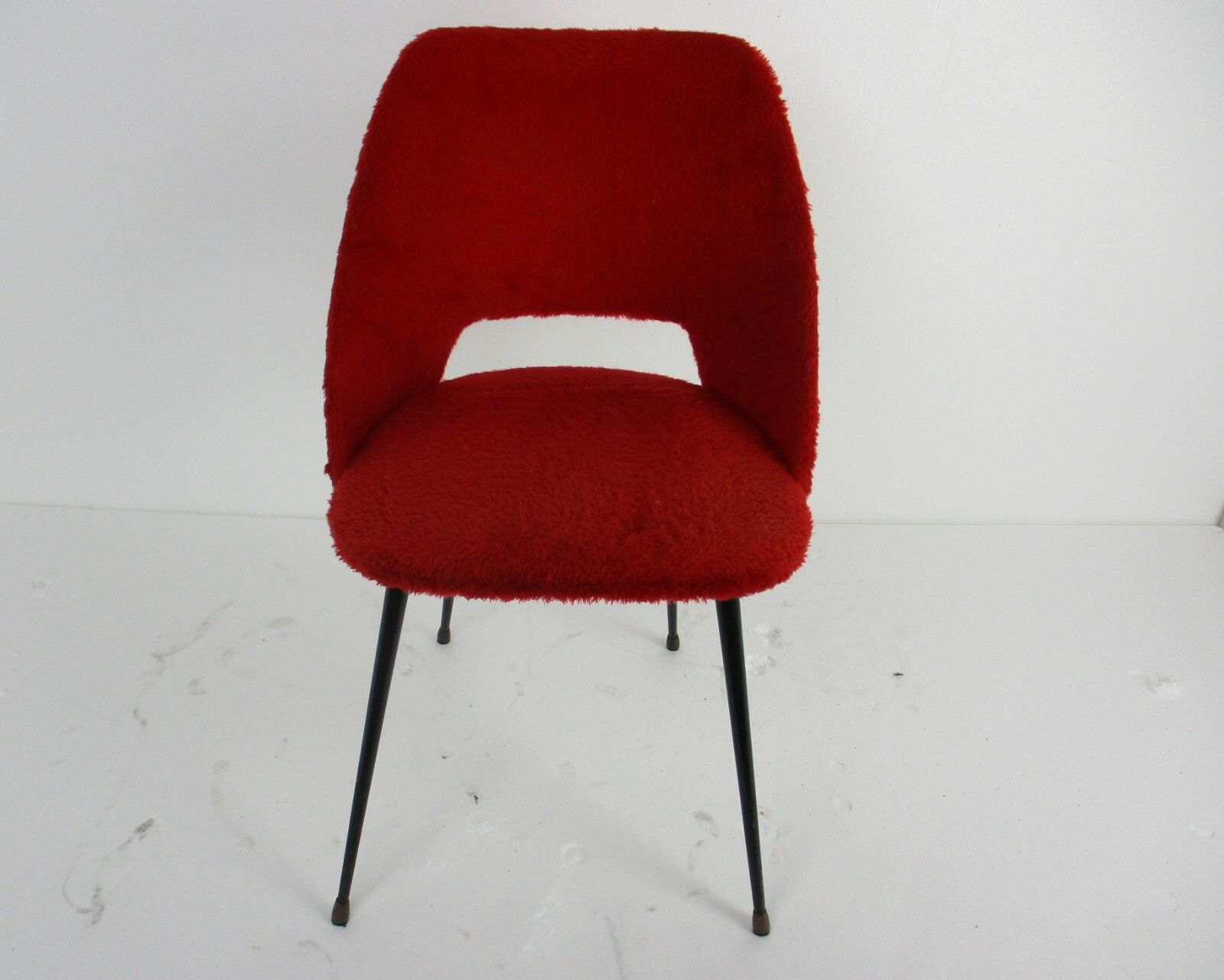Mid Century Modernist Plush Cocktail Conference Chair Upholstered Saarinen Style photo furniture