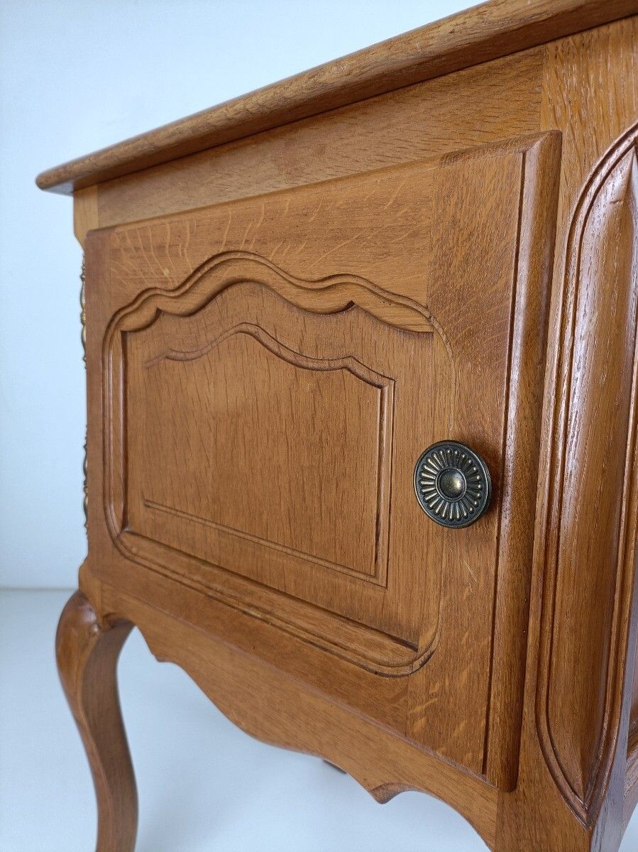 Pair Of Nightstands End Tables Cabinets Louis XV Style Bedroom Cabinets Wood Far photo 647.0