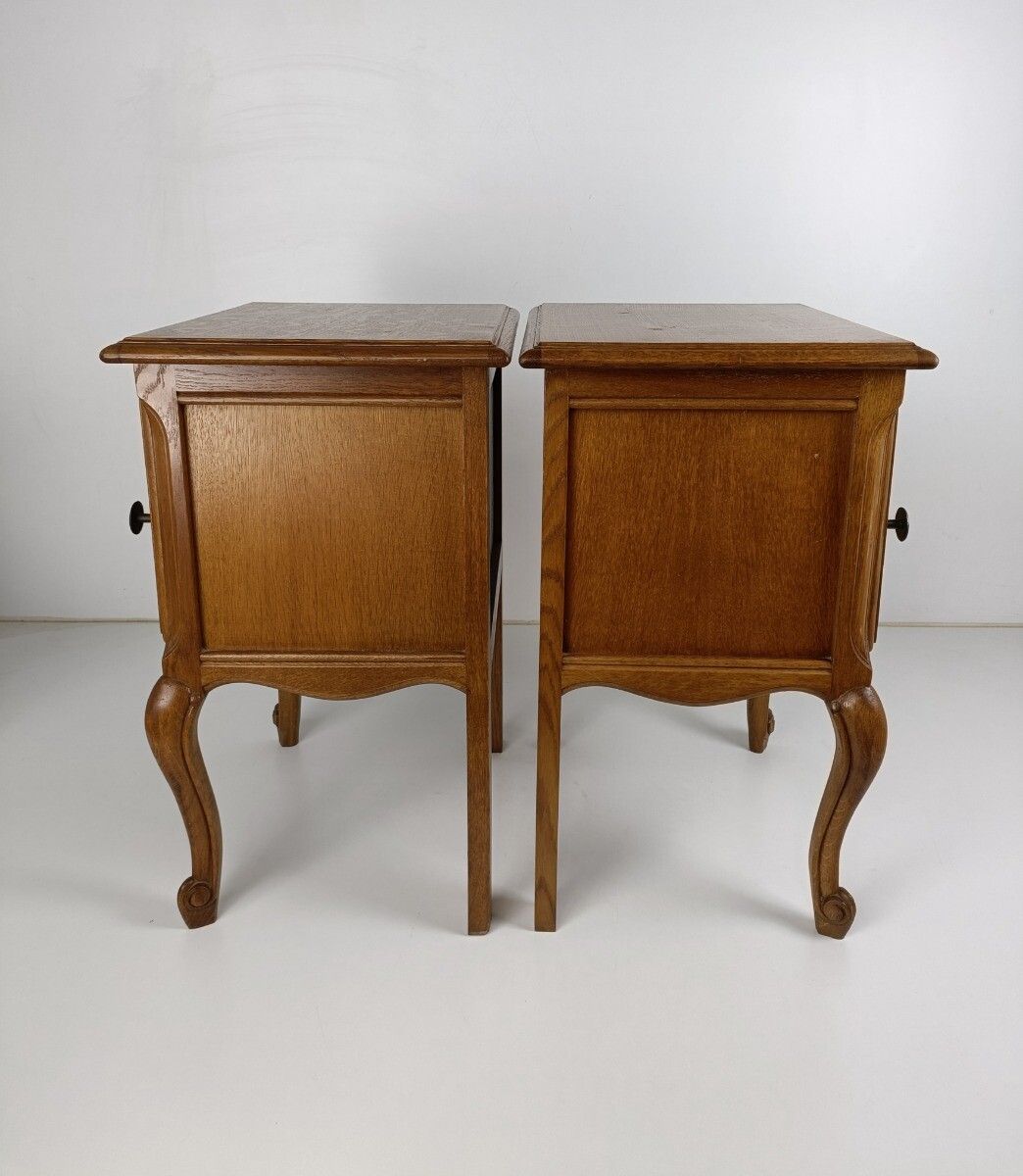 Pair Of Nightstands End Tables Cabinets Louis XV Style Bedroom Cabinets Wood Far photo buy