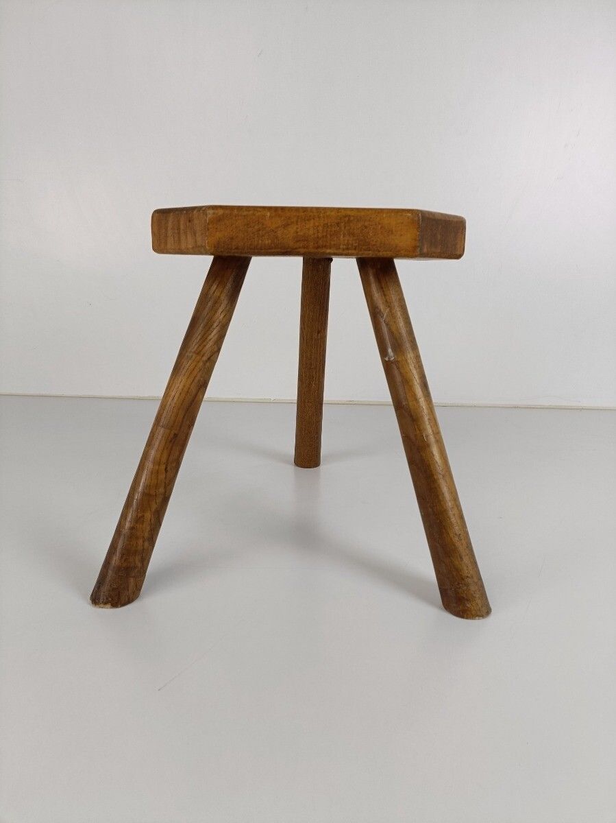 Milking Stool Bench  Pedestal Plant Bonsai Stand  Barn Country Style Wood Funky photo for sale