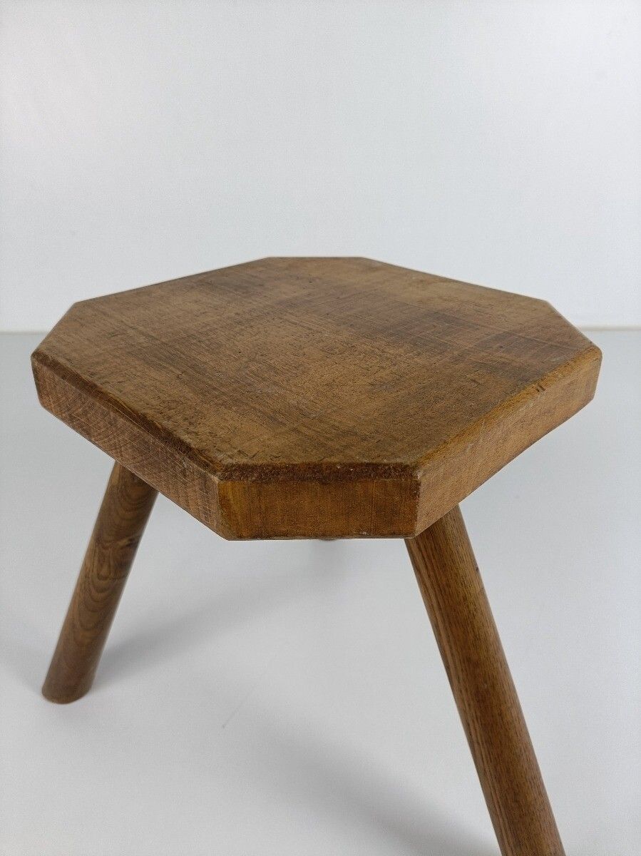 Milking Stool Bench  Pedestal Plant Bonsai Stand  Barn Country Style Wood Funky photo buy