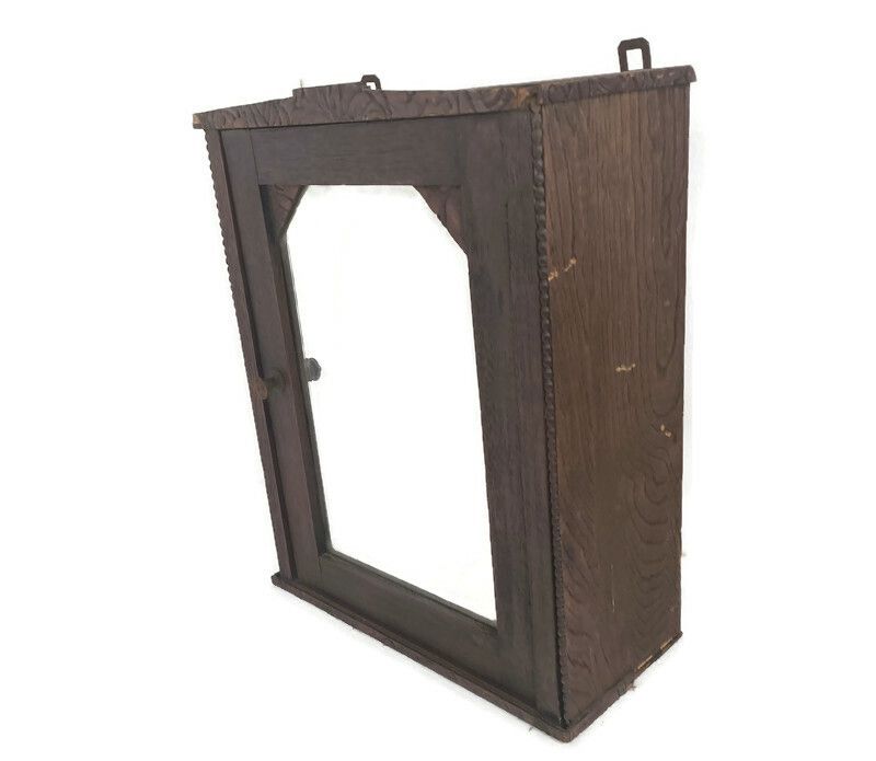 Medicine Apothecary Bathroom Cabinet Antique Hanging Kitchen Barn Country Style