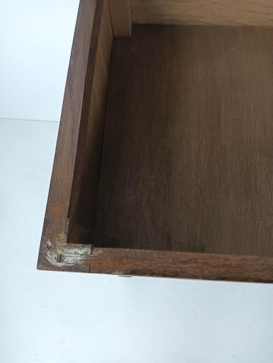 Barley Twist Carved Wood Sewing Quilting Cabinet Desk Table Edwardian  Antique W photo for sale