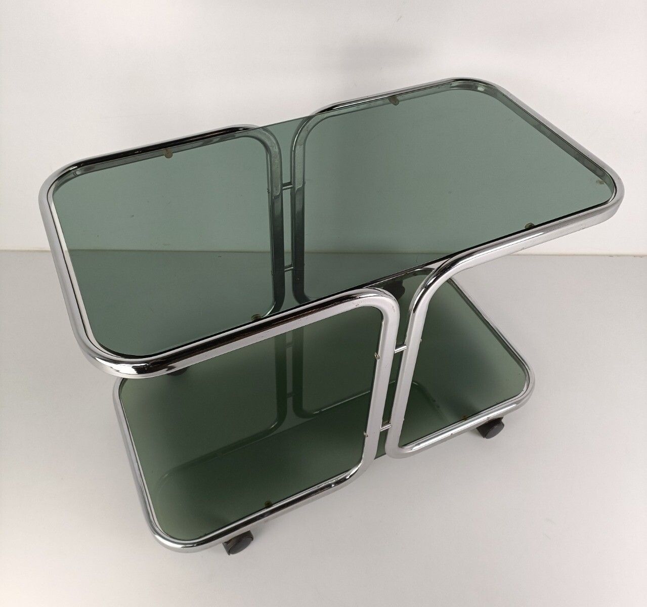 Bar Cocktail Stylish Tea Cart Trolley Hollywood Regency Kitchen Island Brass Smo photo for sale