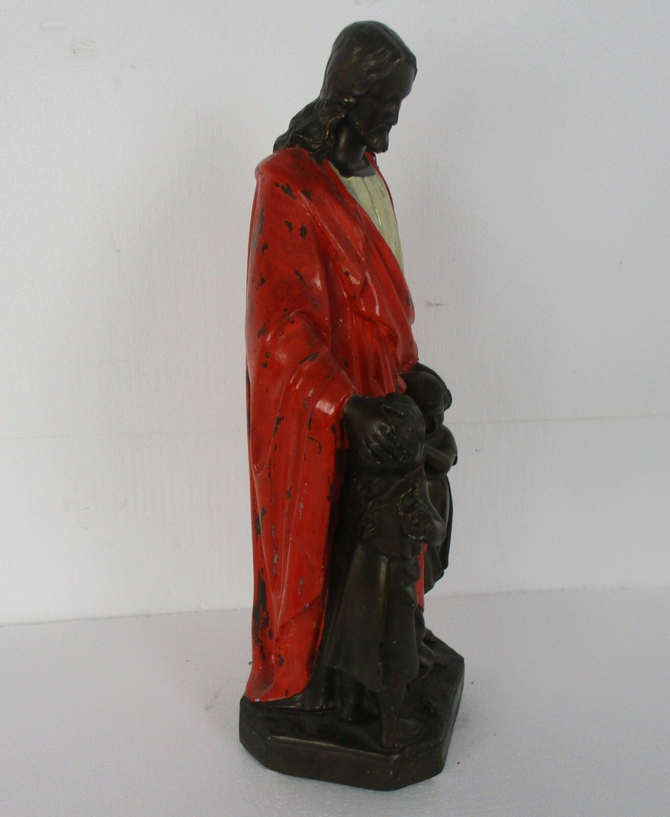 Antique Large Chapel Statue Jesus Christ  Children Gorgeous Extremely Rare Sweet photo buy