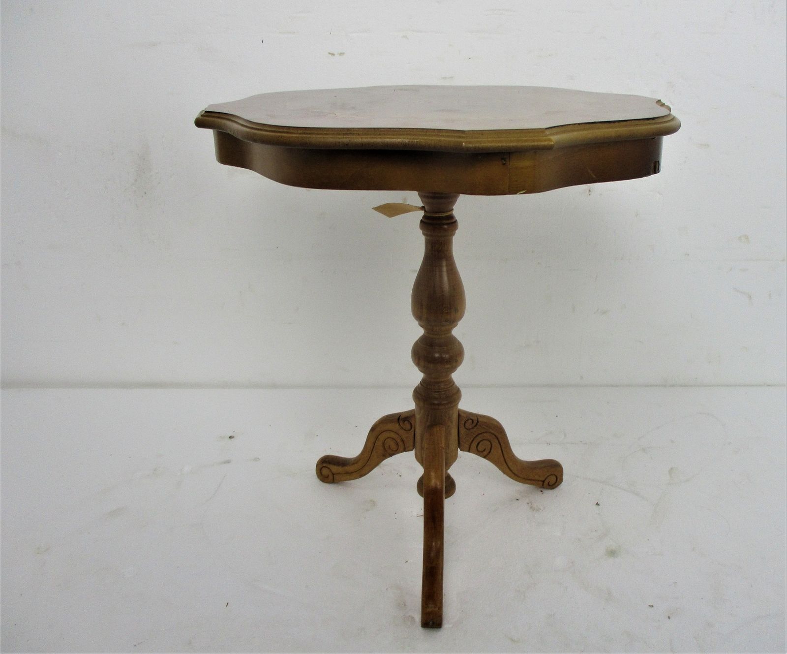 Italian Inlay Table Plant Stand Side Wine Coffee Table Hollywood Regency Beautif photo for sale