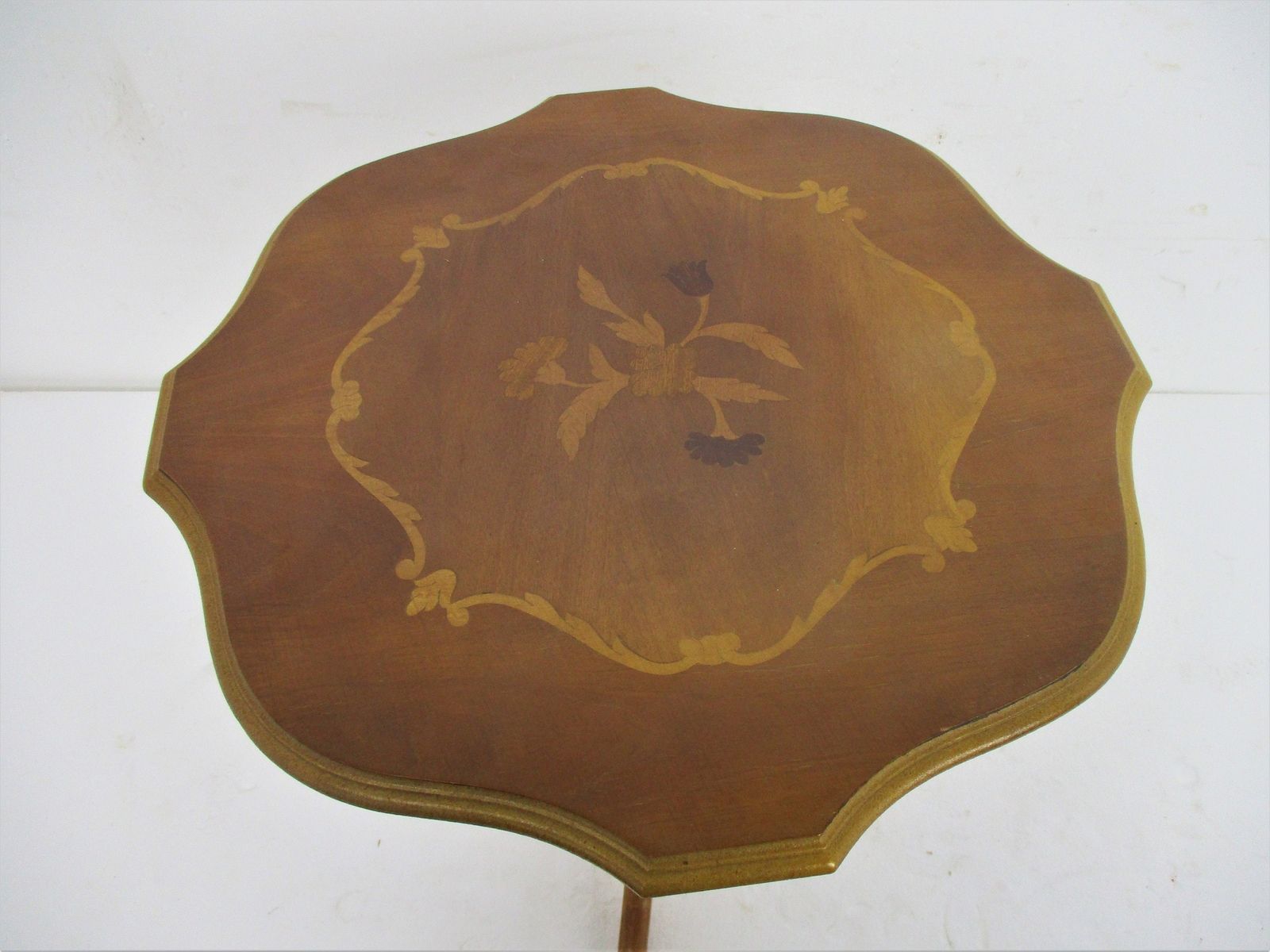 Italian Inlay Table Plant Stand Side Wine Coffee Table Hollywood Regency Beautif photo 303.0