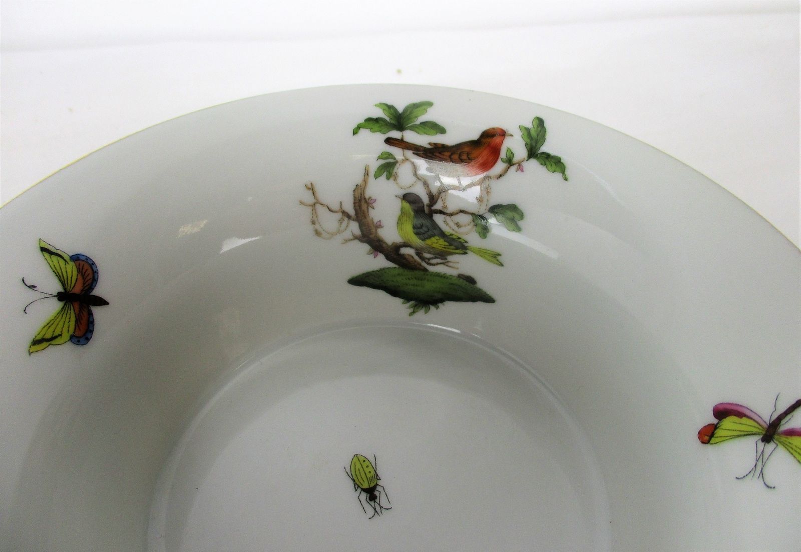 Jardiniere Nail Vase Planter Birds Butterflies Herend Hungary Footed Paw Legs Go photo Home Decor