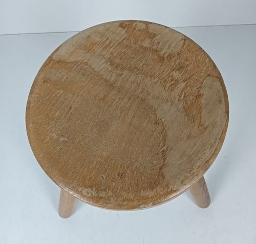 Vintage Milking Stool Pedestal Plant Stand Side Table Farmhouse Barn Style Tripo photo for sale