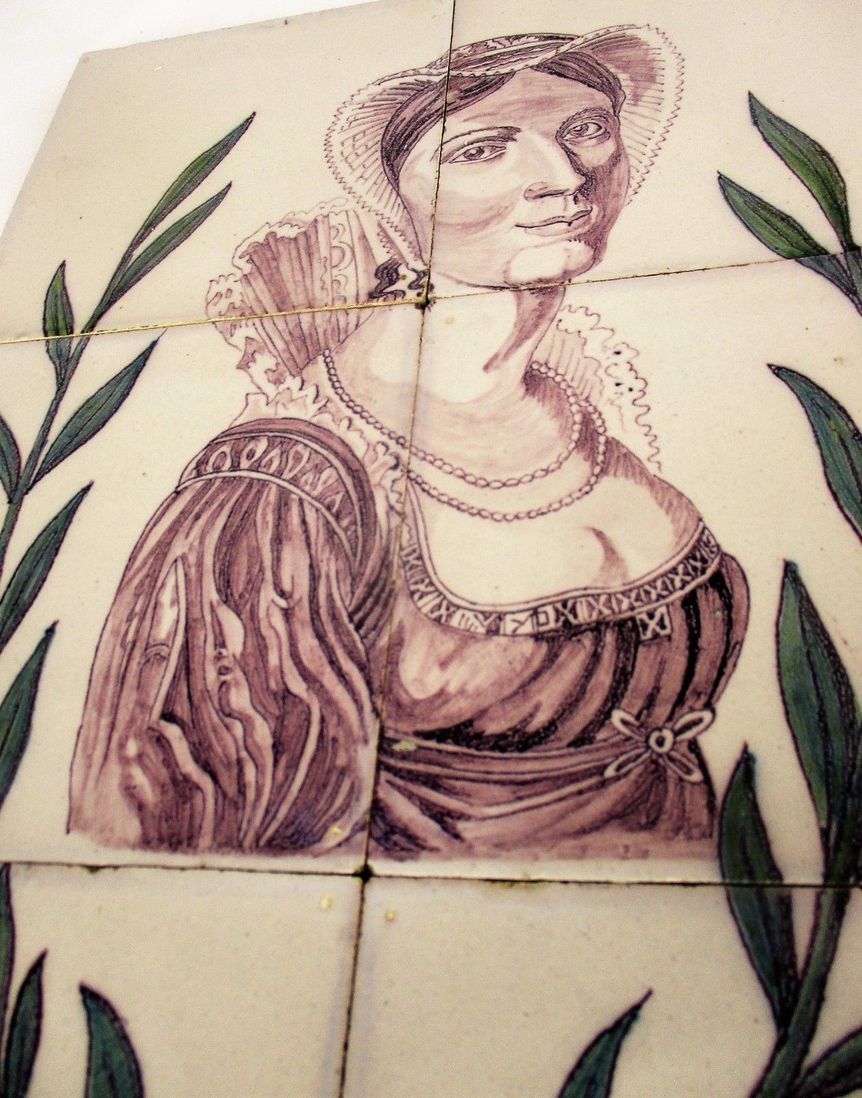 Antique Delft Tile Dutch Tableau Picture Mural Frame Polychrome 18th/19th C photo buy