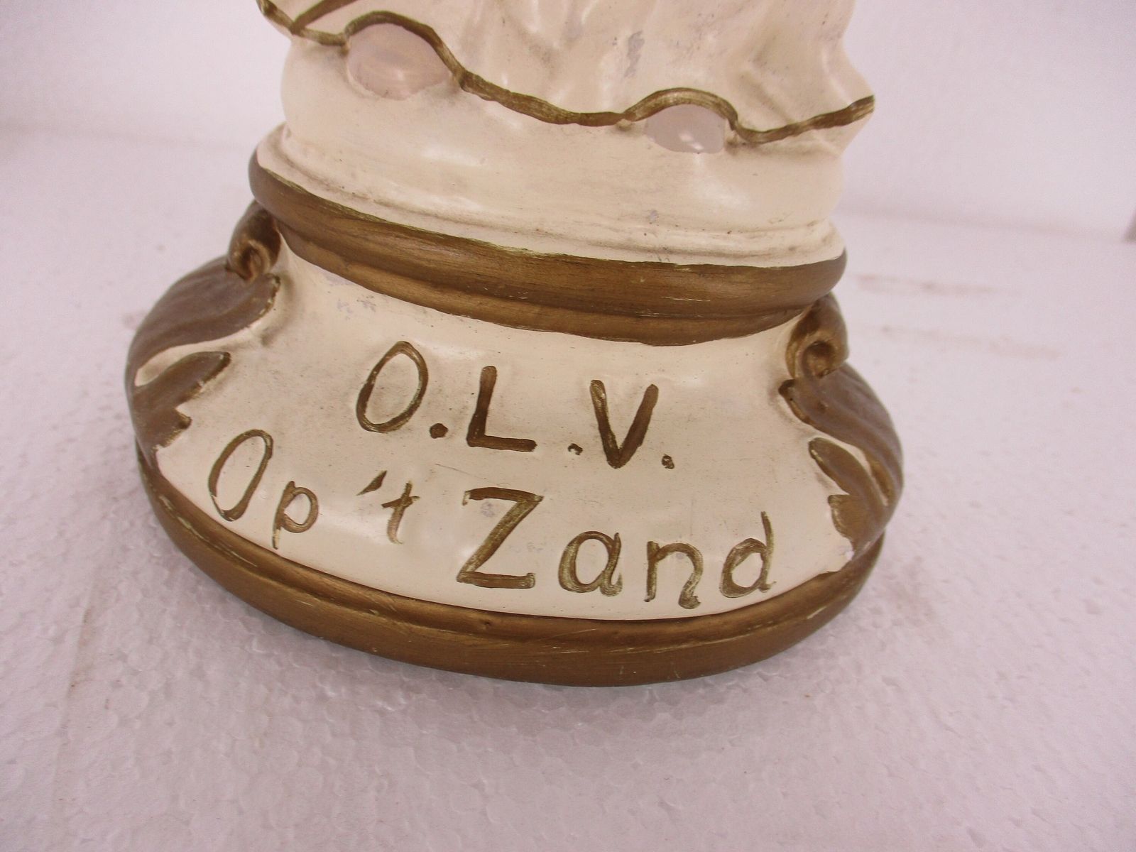 Statue Our Lady Of 'T Zand Roermond  Virgin Mary Infant Jesus Collector Htf photo Art