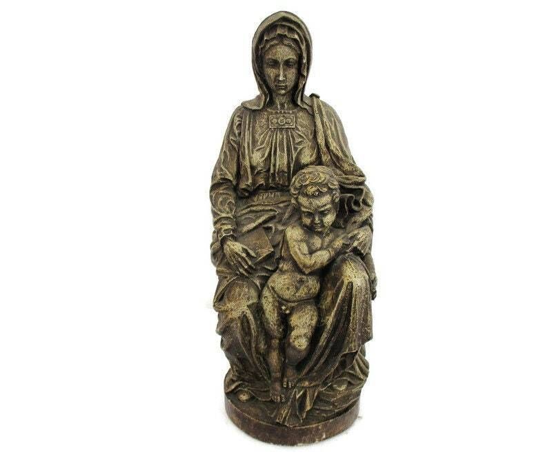 Michelangelo Buonarrati Madonna Lady Virgin Mary Infant Sedes Sapientiae Resin I