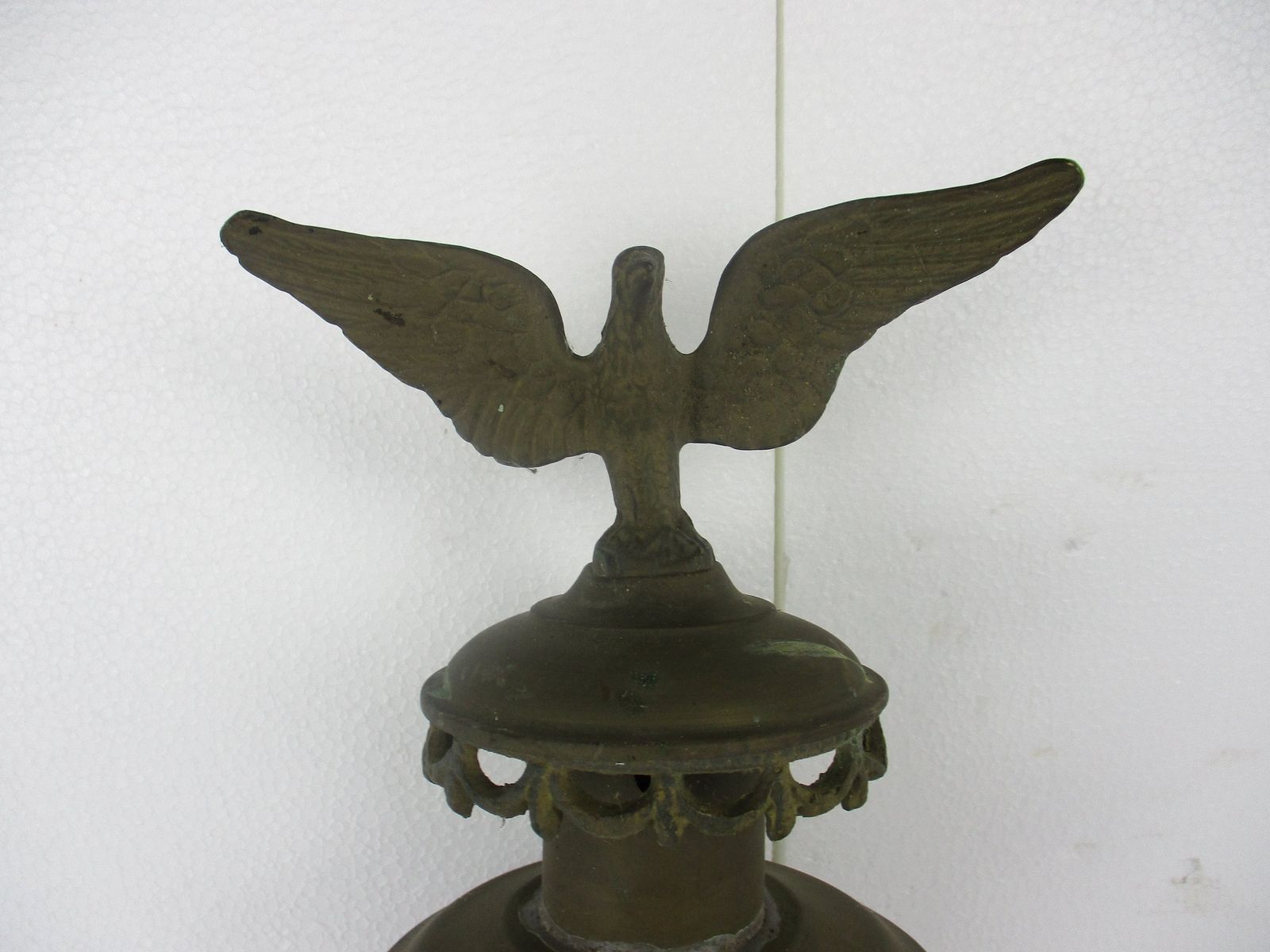 Antique Brass Architectural Carriage Porch Lamp Wall Lamp Glass Brass Eagle Coll photo furniture