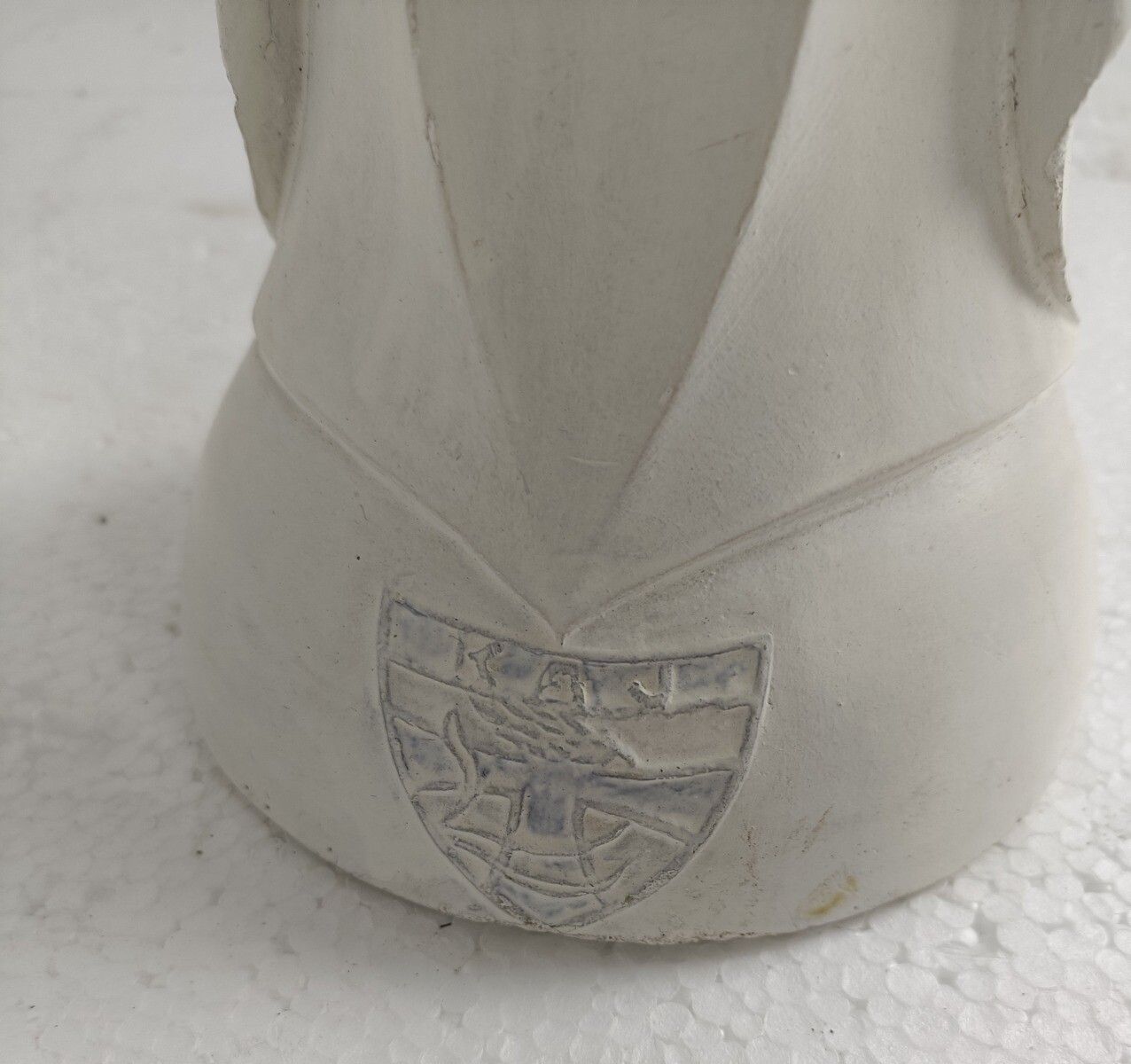 Large Statue Plaster Virgin Mary Madonna Christianity Infant Jesus Modernist photo for sale