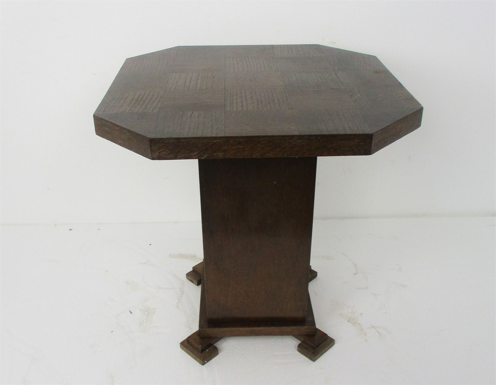 Art Nouveau Ornate Hand Carved Wooden Table Console Coffee Side Table Checkered photo furniture