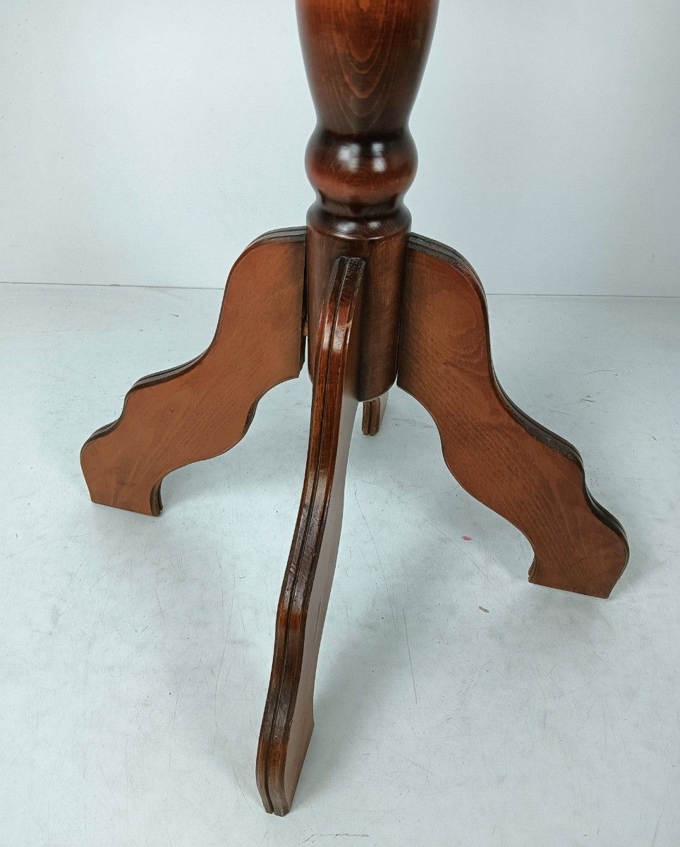 Standing Hall Tree Open Barley Twist Coat Hallway Rack Wood Vintage Barn Country photo vintage