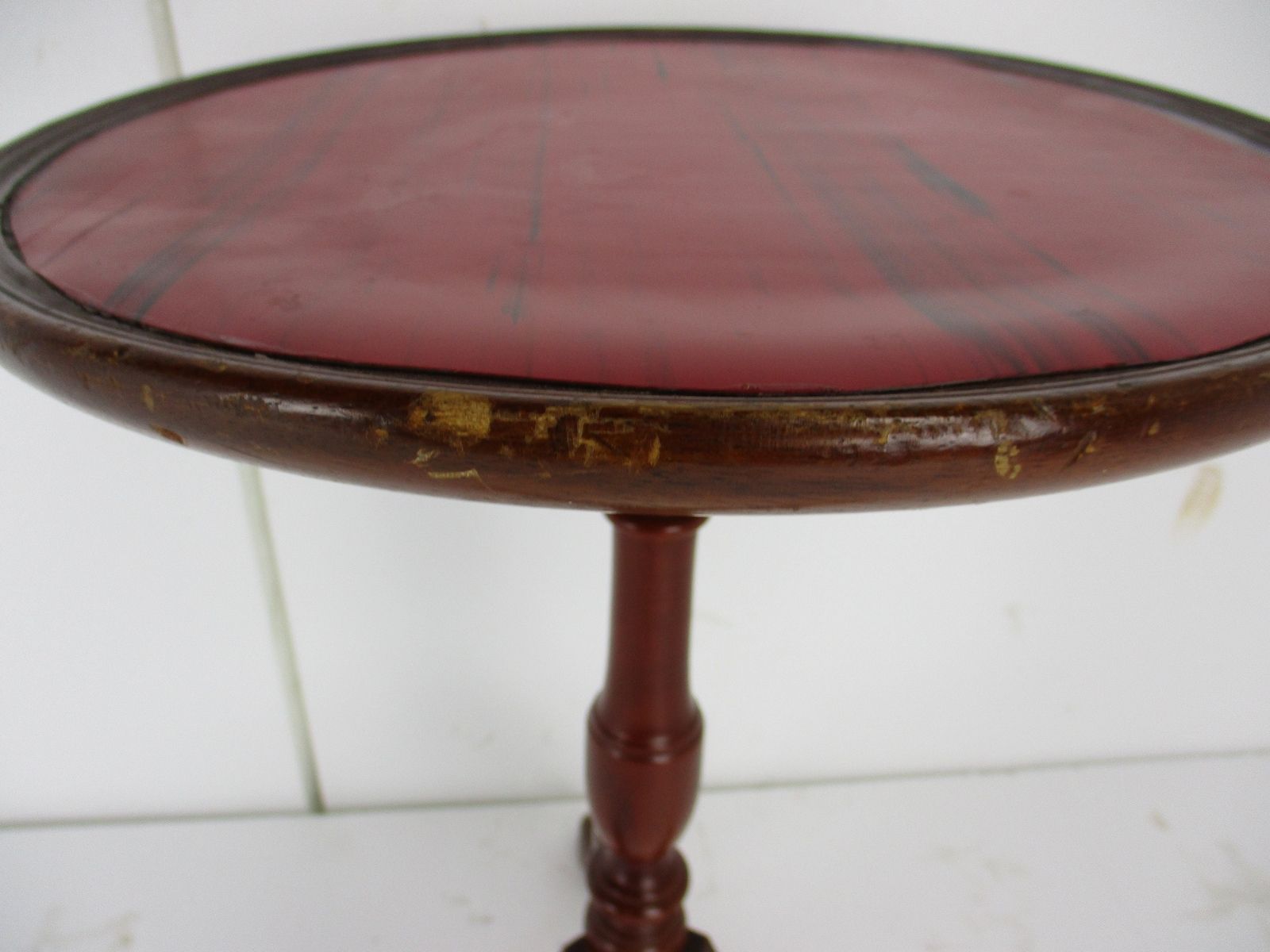 Edwardian Style Tripod Side Display Table Pedestal Plant Bonsai Stand Barn Count photo for sale