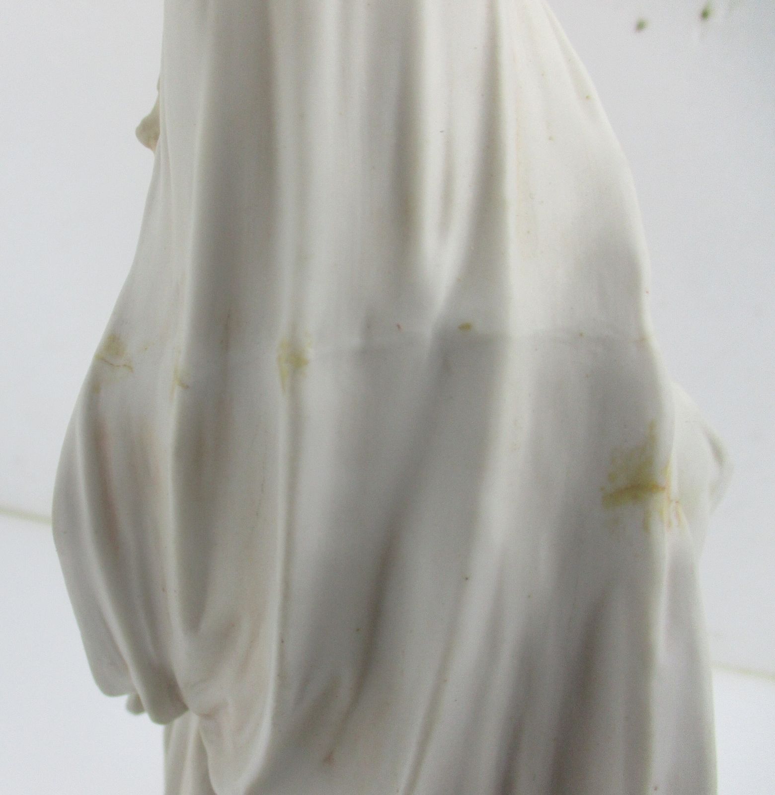 Volkstedt Antique Bisque Porcelain Statue Virgin Our Lady Mary Infant Jesus Gorg photo vintage