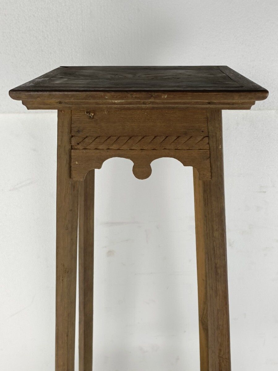Large Art Nouveau Pedestal Side Occasional Table Plant Flower Stand Two Tier Art photo for sale