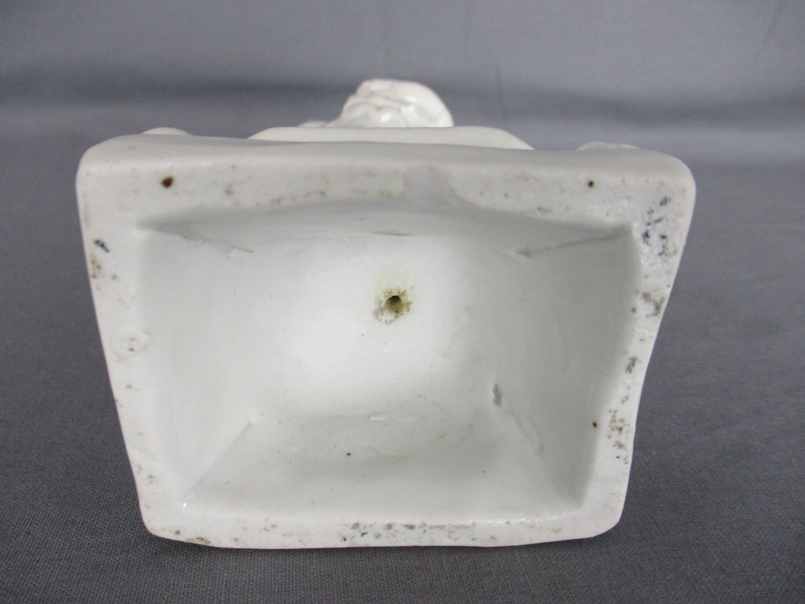 Antique 1900 Vieux Paris Porcelain Bisque Statue Virgin Mary Infant Jesus 8.66&Q photo vintage
